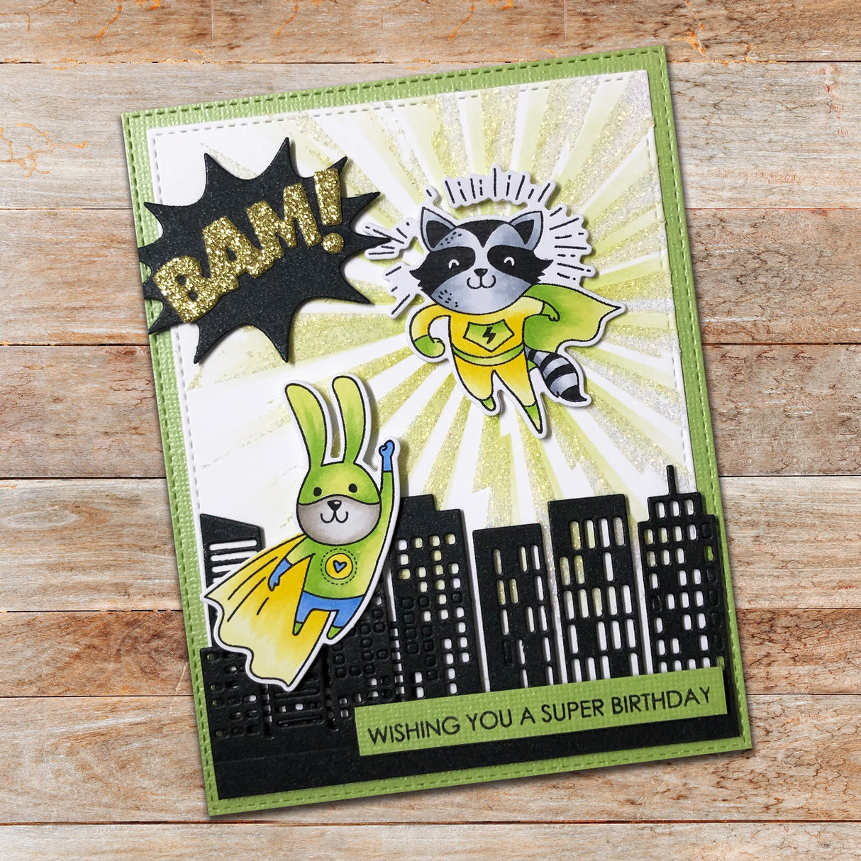 Super Hero Fun 4x6" Clear Stamp Set 18054 - Paper Rose Studio