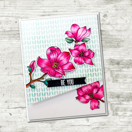 Lovely Florals Magnolia 4x6" Clear Stamp Set 18186 - Paper Rose Studio