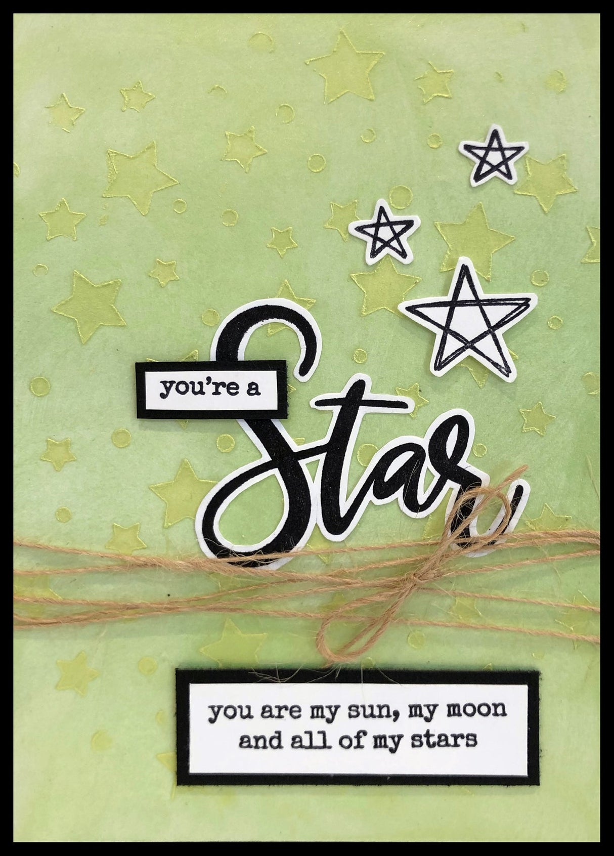 Stars & Spots 6x6" Stencil 18216 - Paper Rose Studio