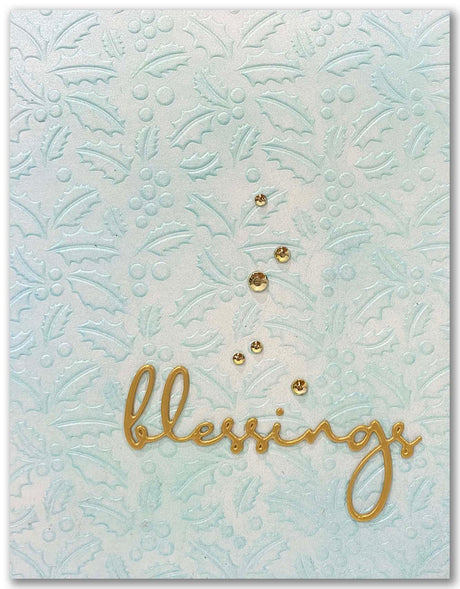 Blessings Fine Script Layered Metal Cutting Die 19697 - Paper Rose Studio