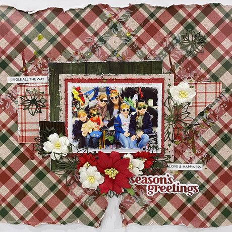 Christmas Plaid 12x12 Paper Collection 19958 - Paper Rose Studio