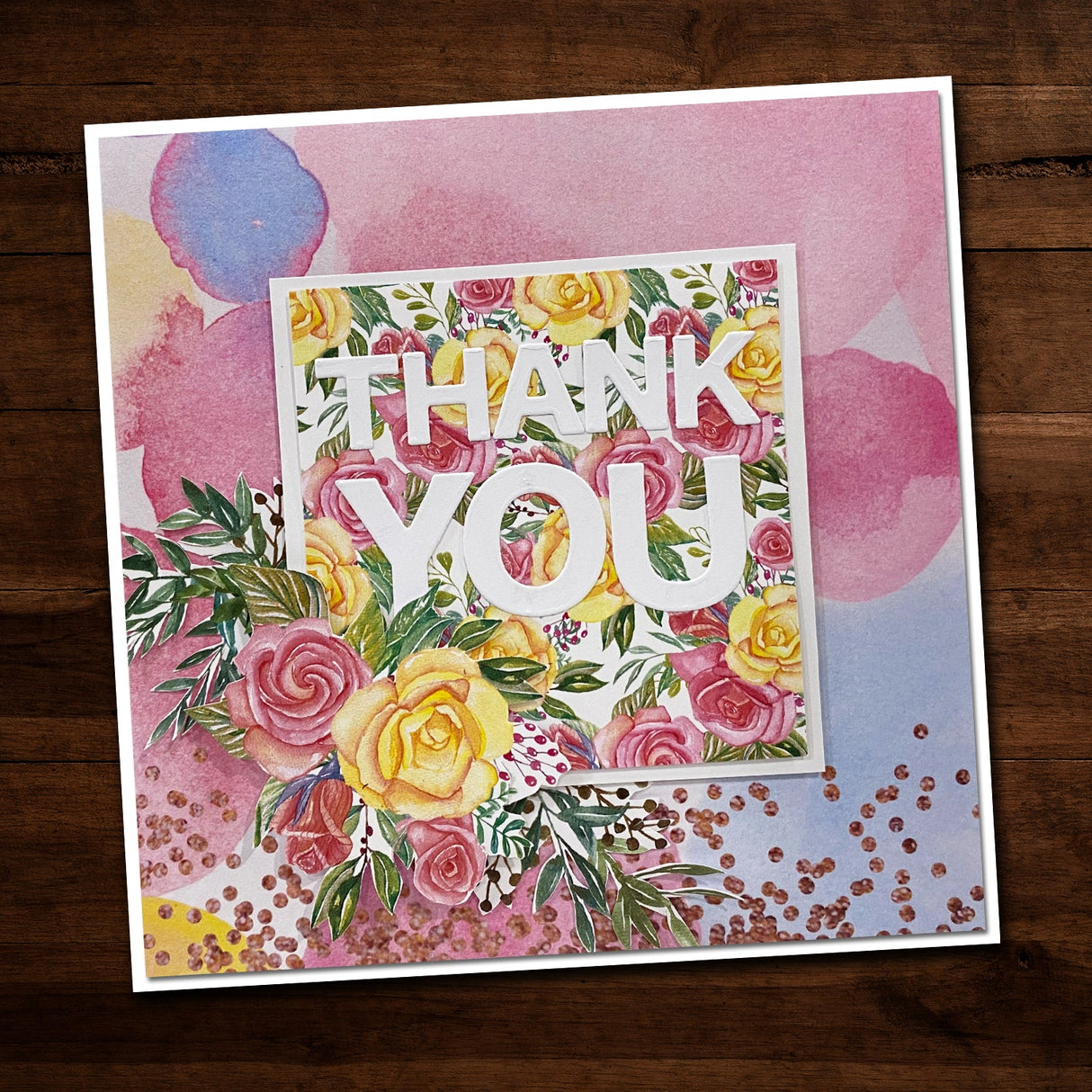 Thank You Block Metal Cutting Die 21165 - Paper Rose Studio