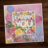 Thank You Block Metal Cutting Die 21165 - Paper Rose Studio