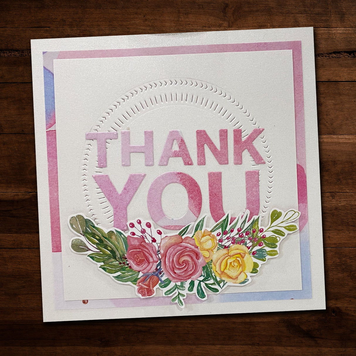 Thank You Block Metal Cutting Die 21165 - Paper Rose Studio