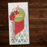 Slimline Card Creator - Triangles Layer 1 Metal Cutting Die 22486 - Paper Rose Studio