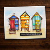 Beach Hut 4 Clear Stamp 23791 - Paper Rose Studio