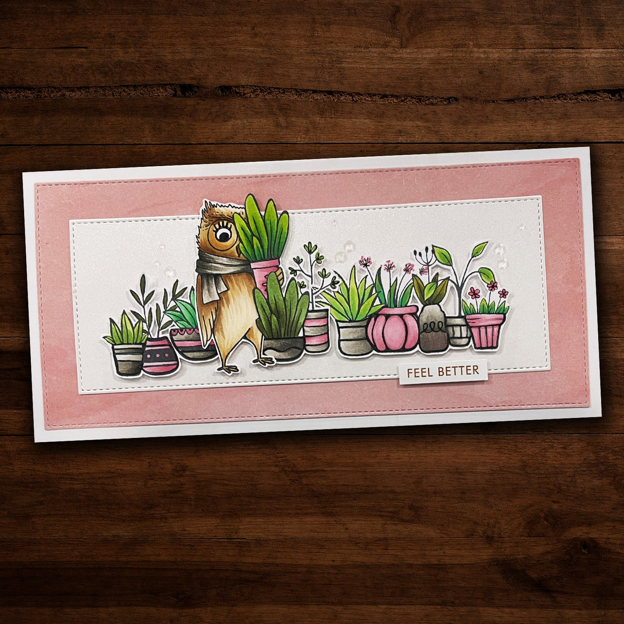 Flower Pot Border 1 Stamp Set 24634 - Paper Rose Studio