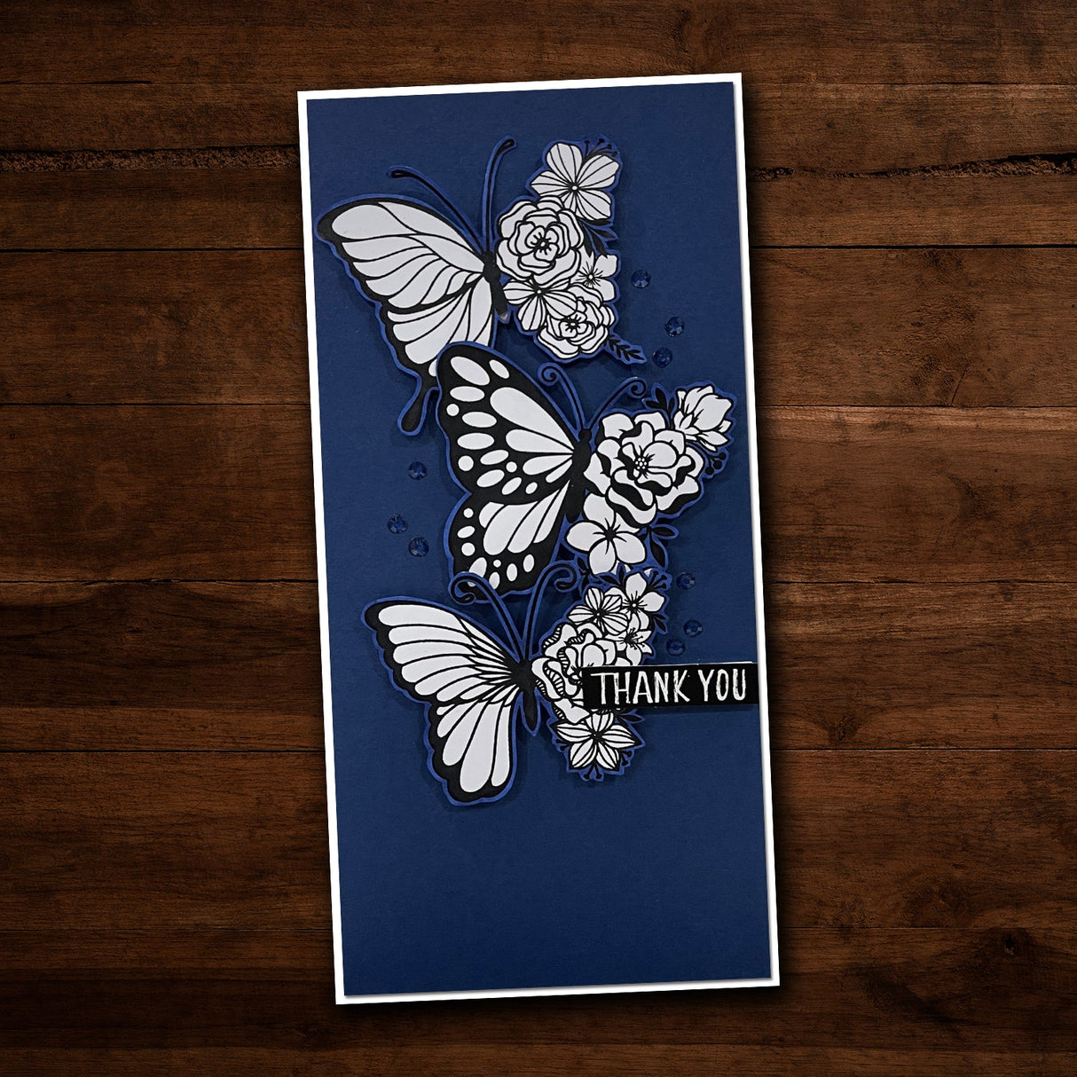 Helena Floral Butterfly Stamp Set 24646 - Paper Rose Studio