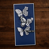 Helena Floral Butterfly Stamp Set 24646 - Paper Rose Studio