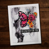 Helena Floral Butterfly Stamp Set 24646 - Paper Rose Studio