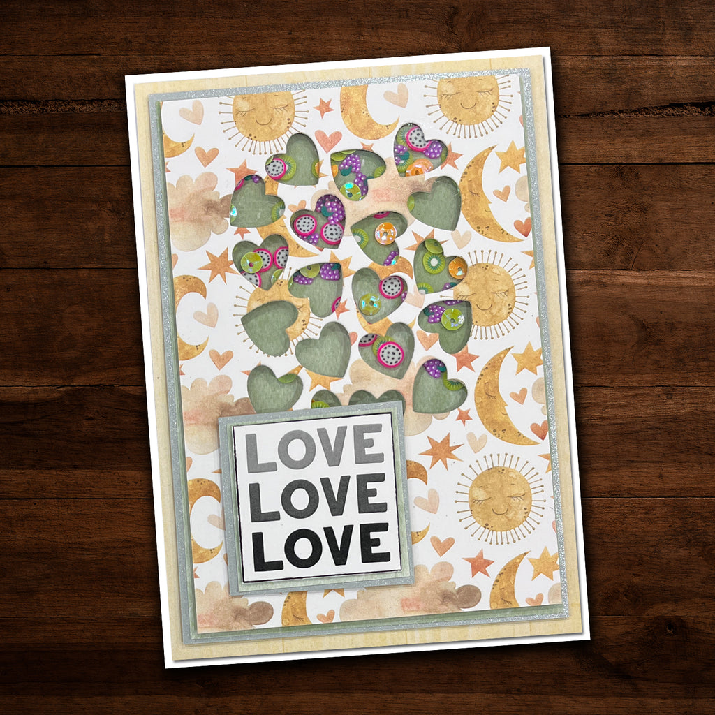 Heart Confetti Circle Metal Cutting Die 25672 - Paper Rose Studio