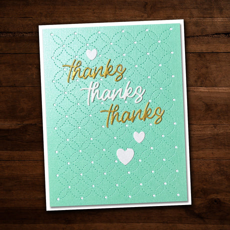 Thanks Script with Shadow Metal Cutting Die 25942 - Paper Rose Studio