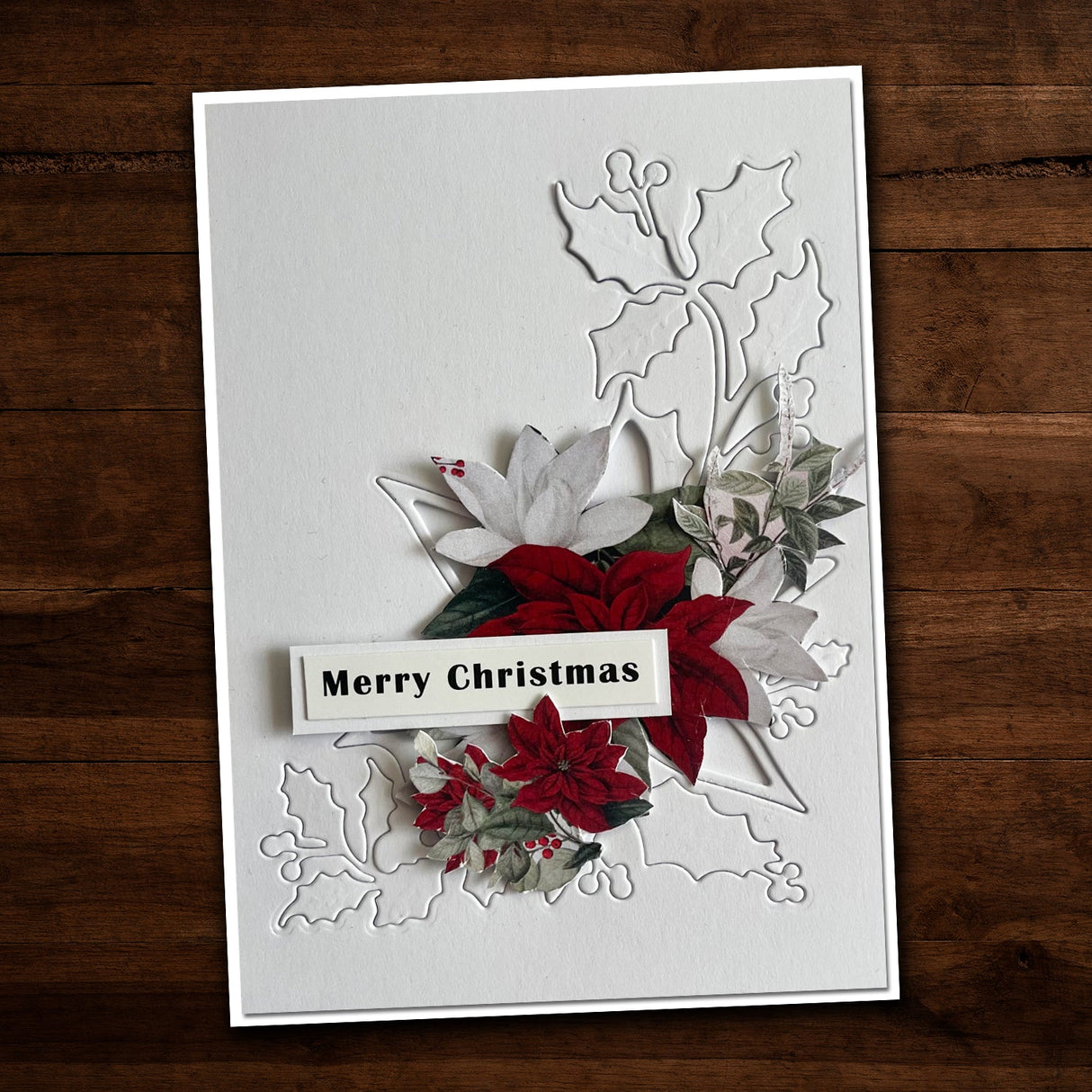 Christmas Poinsettia Corner Metal Die Set 18309 - Paper Rose Studio