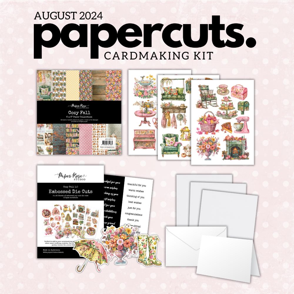 Papercuts Cardmaking Kit - August 2024 - Paper Rose Studio