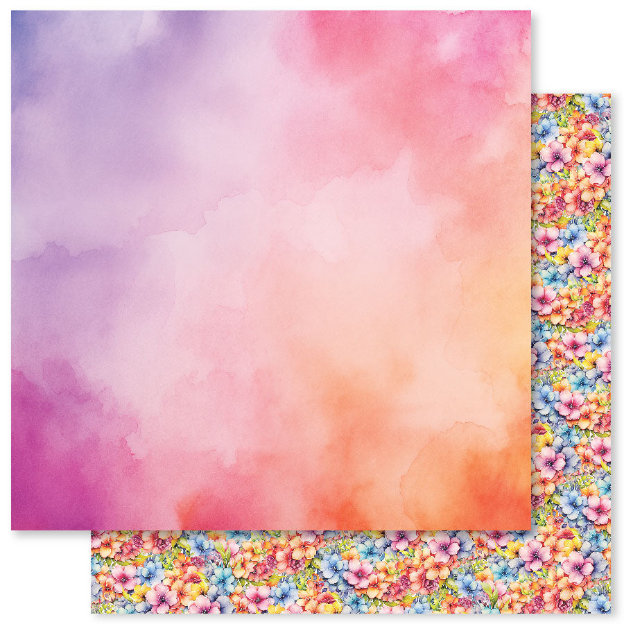 Rainbow Garden Basics D 12x12 Paper (12pc Bulk Pack) 31521 - Paper Rose Studio