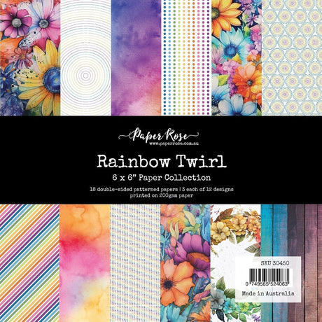 Rainbow Twirl 6x6 Paper Collection 30450 - Paper Rose Studio