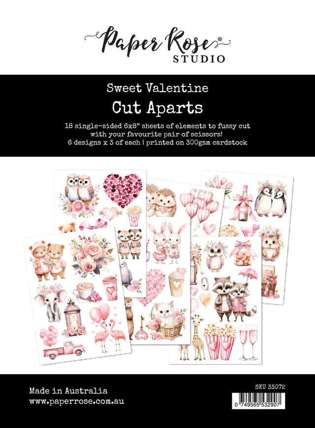 Sweet Valentine Cut Aparts Paper Pack 33072 - Paper Rose Studio