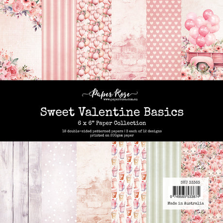 Sweet Valentine Basics 6x6 Paper Collection 33363 - Paper Rose Studio