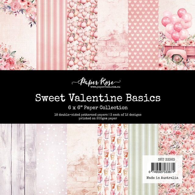 Sweet Valentine Basics 6x6 Paper Collection 33363 - Paper Rose Studio