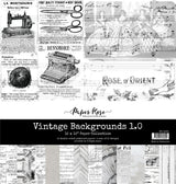 Vintage Backgrounds 1.0  12x12 Paper Collection 32361 - Paper Rose Studio