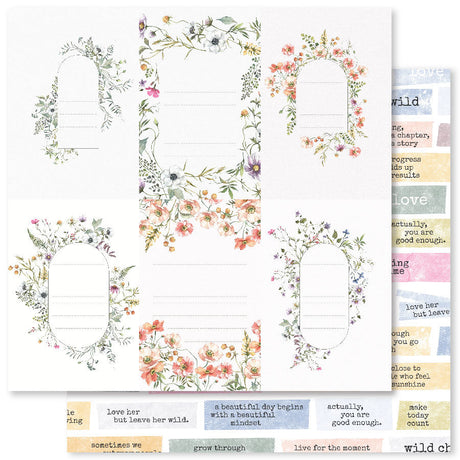 Wildflower Field B 12x12 Paper (12pc Bulk Pack) 24688 - Paper Rose Studio