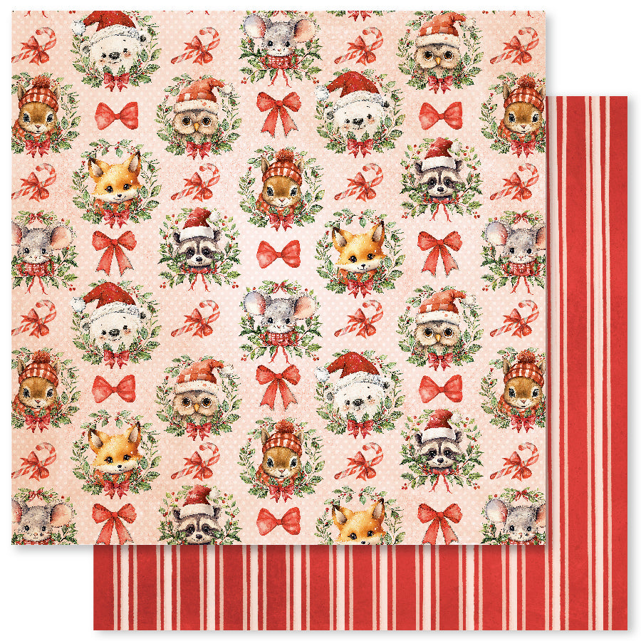 Woodland Christmas E 12x12 Paper (12pc Bulk Pack) 33057 - Paper Rose Studio