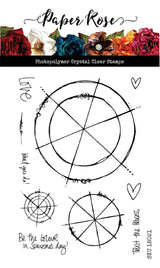 Arty Love Colour Wheel 4x6" CLEAR STAMP & DIE BUNDLE 18021 17994 DISCONTINUED - Paper Rose Studio