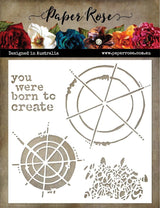 Arty Love Colour Wheel Love 6x6" Stencil 18033 - Paper Rose Studio