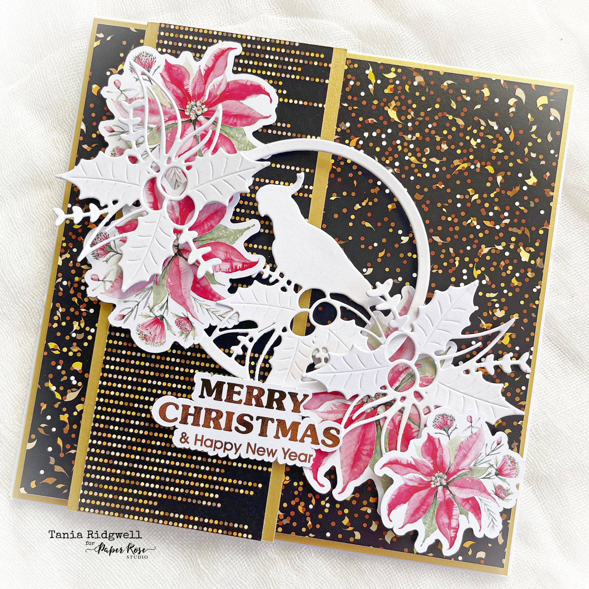 Aussie Christmas - Gum Leaves & Holly Bouquet Small Metal Cutting Die 27394 - Paper Rose Studio