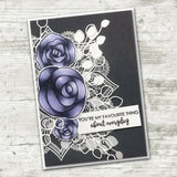 Baby Blue Leaf Medium Outline Metal Die 18099 - Paper Rose Studio