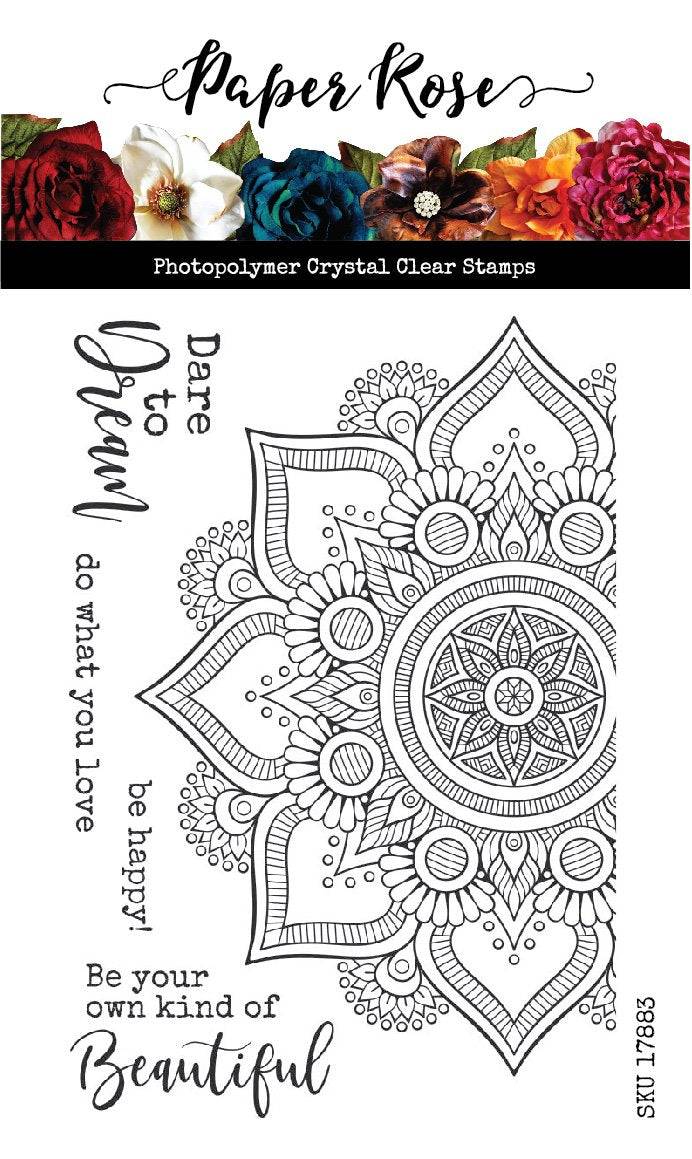 Beautiful Mandala 4x6" Clear Stamp Set 17883 - Paper Rose Studio