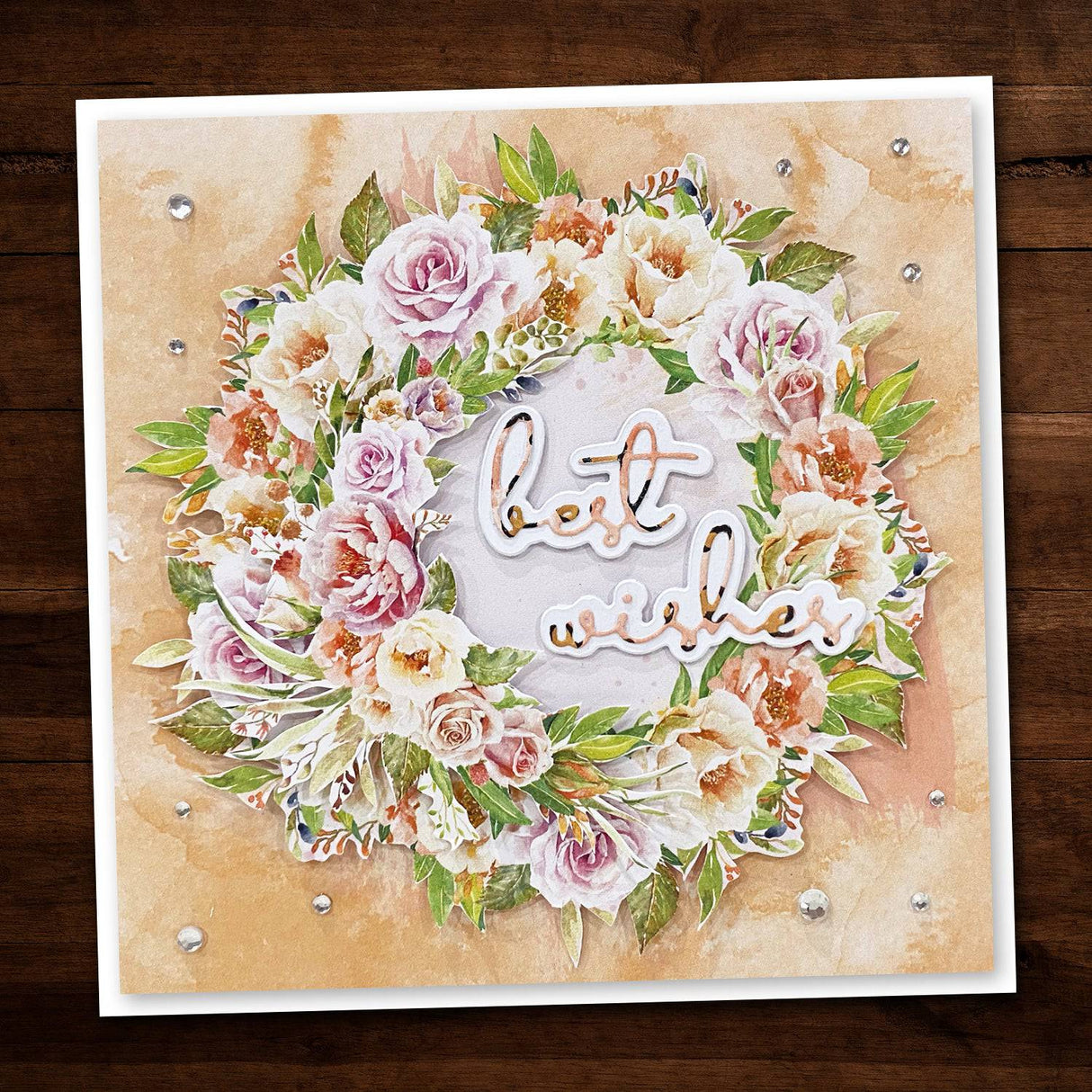 Best Wishes Fine Script Layered Metal Cutting Die 20913 - Paper Rose Studio