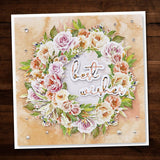 Best Wishes Fine Script Layered Metal Cutting Die 20913 - Paper Rose Studio