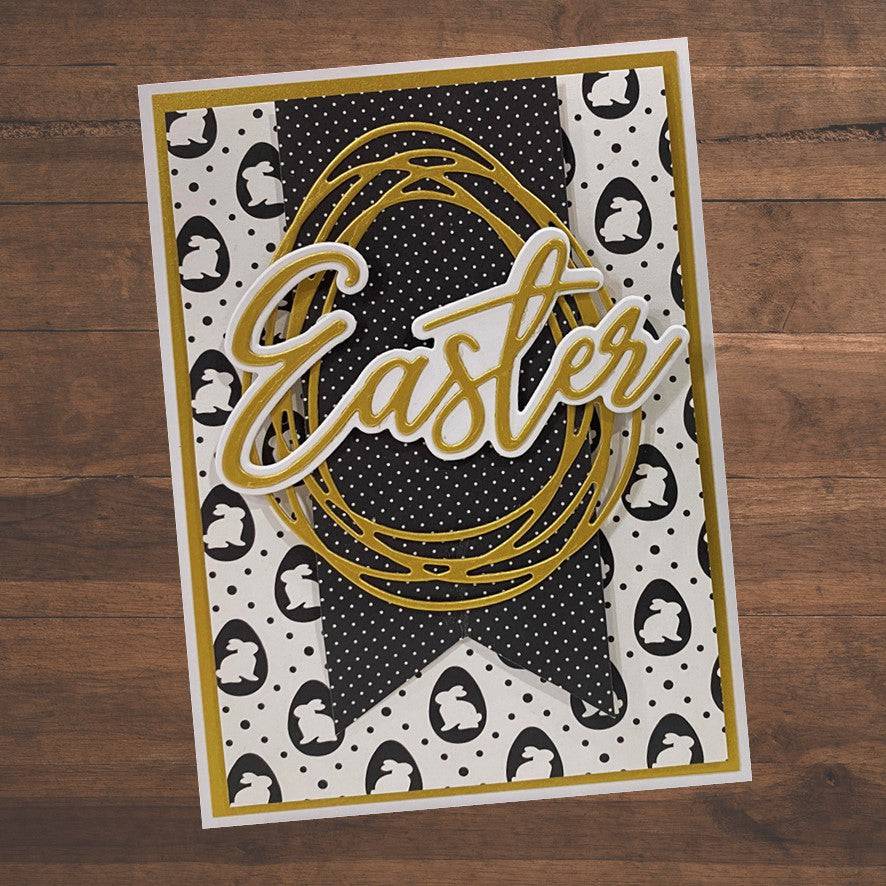 Big Easter Script Layered Metal Cutting Die 21288 - Paper Rose Studio