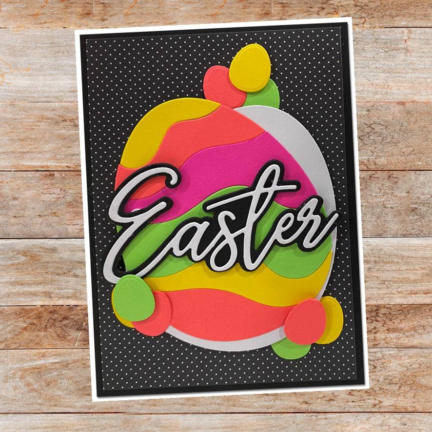 Big Easter Script Layered Metal Cutting Die 21288 - Paper Rose Studio