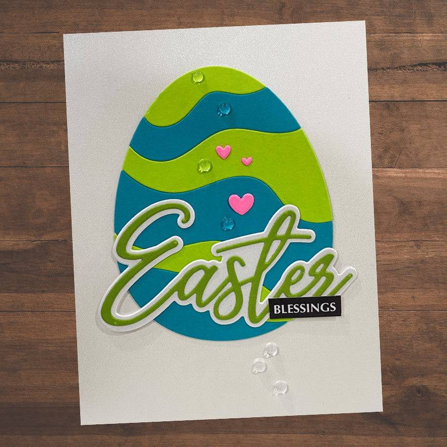 Big Easter Script Layered Metal Cutting Die 21288 - Paper Rose Studio