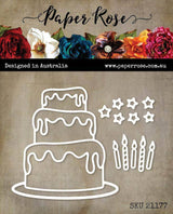 Birthday Cake Metal Cutting Die 21177 - Paper Rose Studio