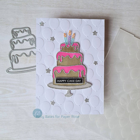 Birthday Cake Metal Cutting Die 21177 - Paper Rose Studio