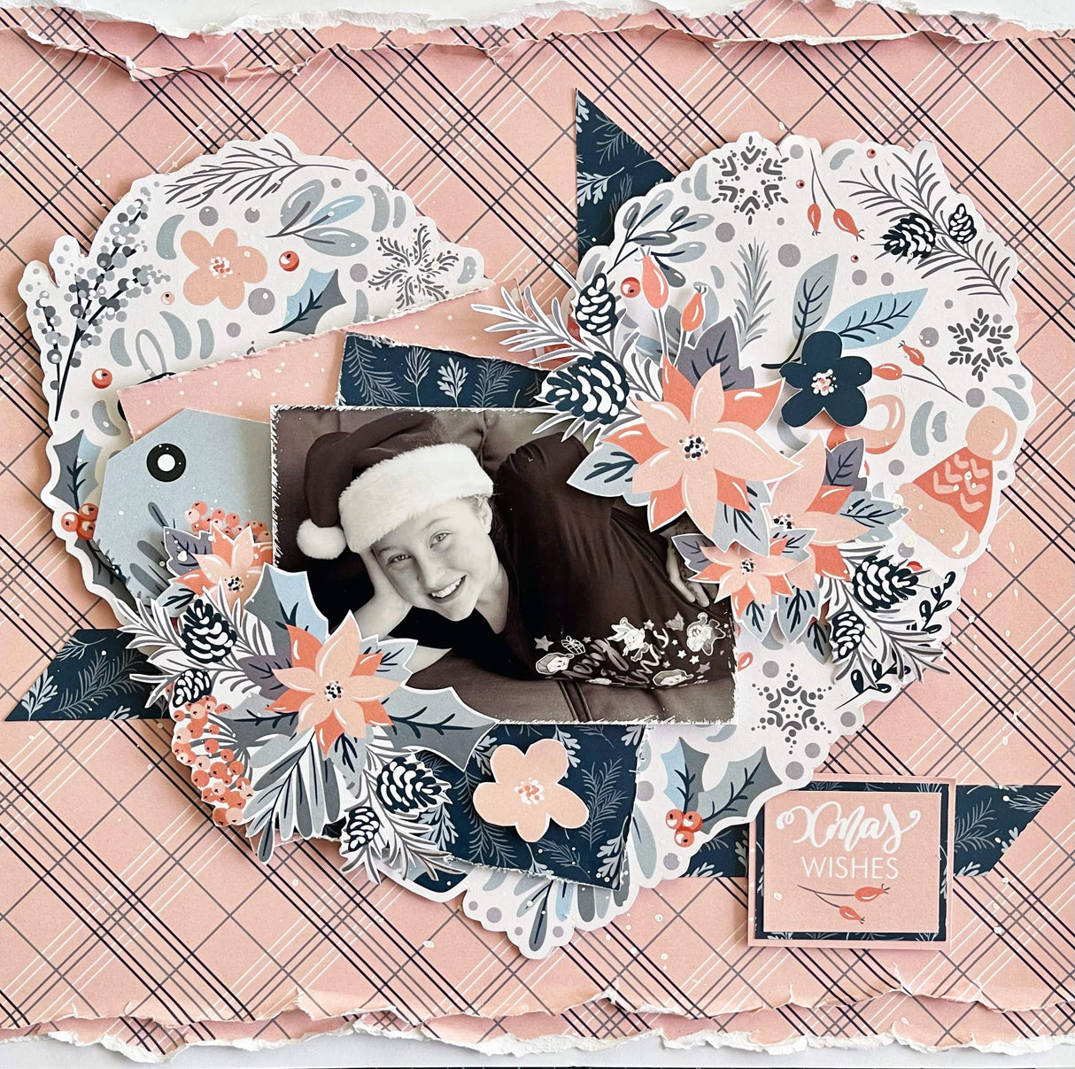 Blush Pink Christmas 12x12 Paper Collection 24025 - Paper Rose Studio