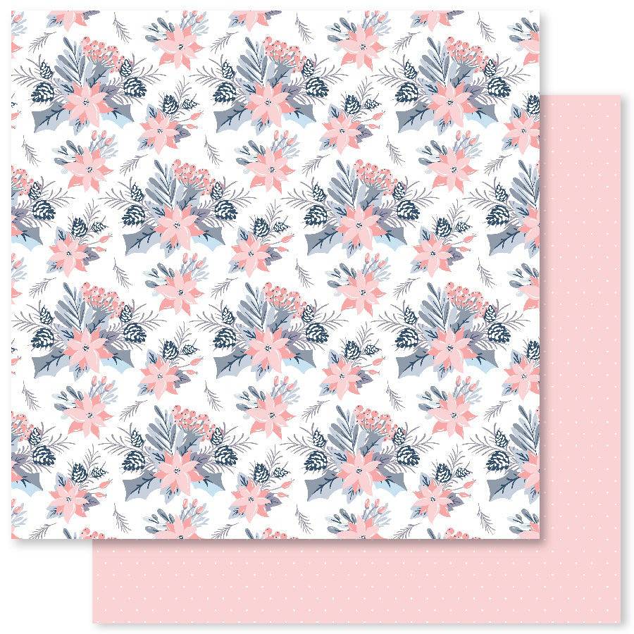 Blush Pink Christmas A 12x12 Paper (12pc Bulk Pack) 24028 - Paper Rose Studio