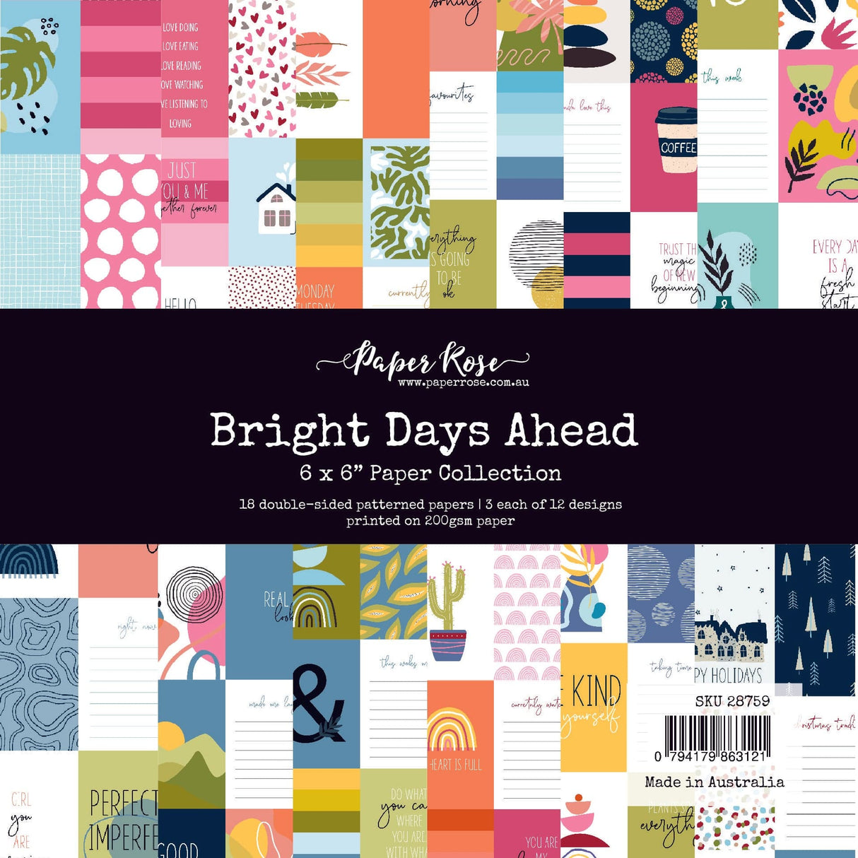 Bright Days Ahead 6x6 Paper Collection 28759 - Paper Rose Studio