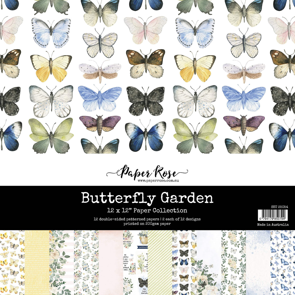 Butterfly Garden 12x12 Paper Collection 25054 - Paper Rose Studio