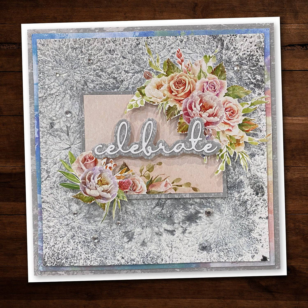 Celebrate Fine Script Layered Metal Cutting Die 20898 - Paper Rose Studio