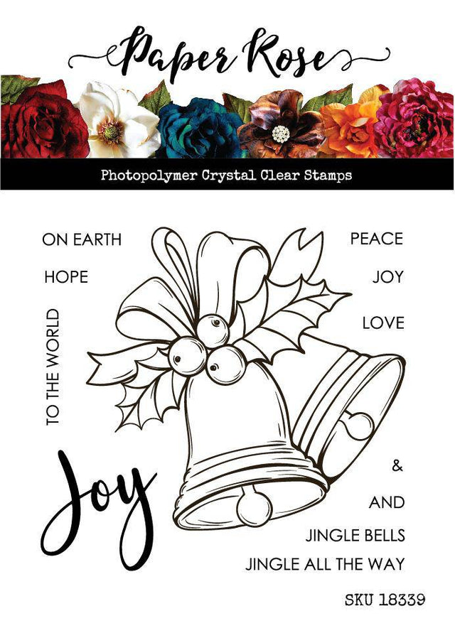 Christmas Bells 4x4" Clear Stamp Set 18339 - Paper Rose Studio