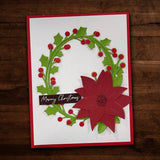 Christmas Poinsettia Flower Metal Cutting Die 22468 - Paper Rose Studio