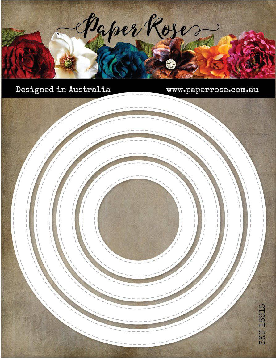 Circle Frames - Stitched Metal Cutting Die 16916 - Paper Rose Studio