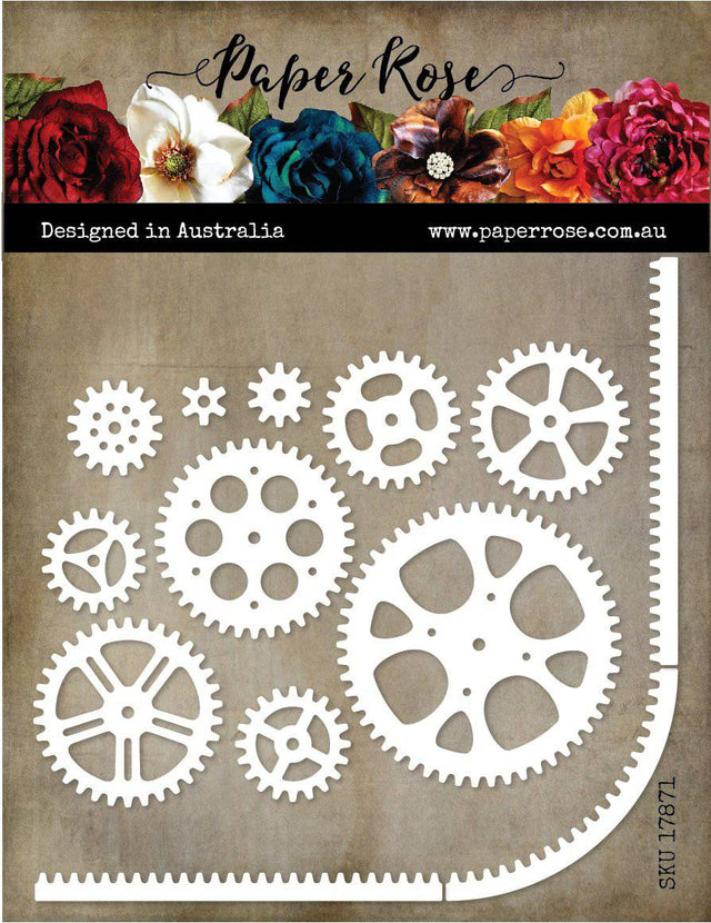 Cog & Track Border Metal Die Set 17871 - Paper Rose Studio