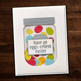 Confetti Jar Egg Add-on Metal Cutting Die 25417 - Paper Rose Studio