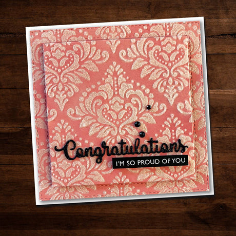 Congratulations Small Metal Cutting Die 16886 - Paper Rose Studio