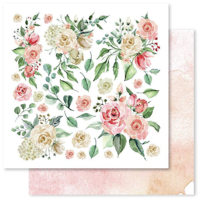 Country Rose D 12x12 Paper (12pc Bulk Pack) 22564 - Paper Rose Studio